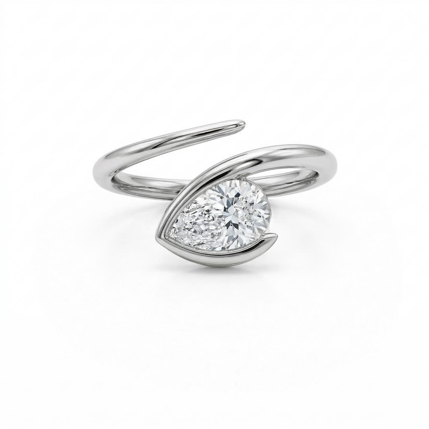 טבעת Alma – יהלום מעבדה וכסף 925 | Luka Jewelry
